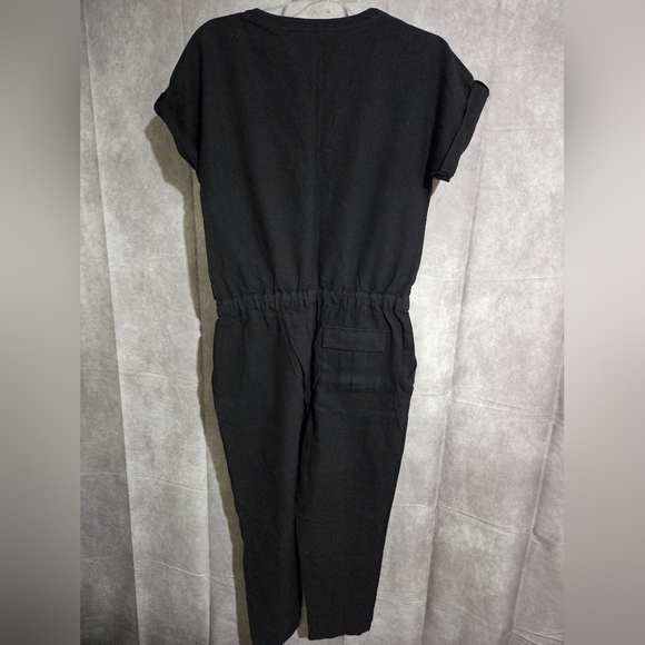 n: PHILANTHROPY Gingham Jumpsuit in Black Cat Size Wms Small Drawstring NWT - Picture 7 of 10